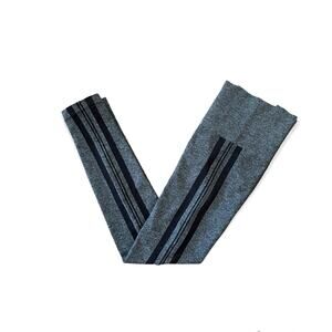 SPANX Assets High Waist Legging Gray Black Side Stripes Size M